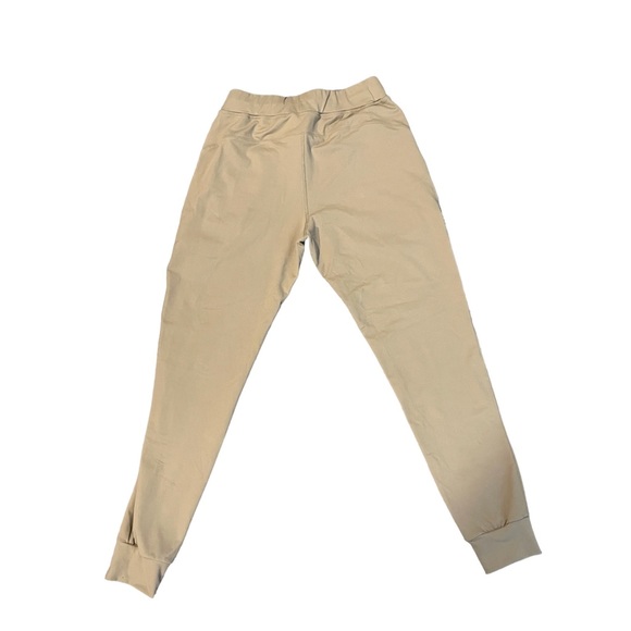 Women's Alphalete Small Leggings Pants Drawstring Khaki Joggers Light Mocha - Picture 4 of 9